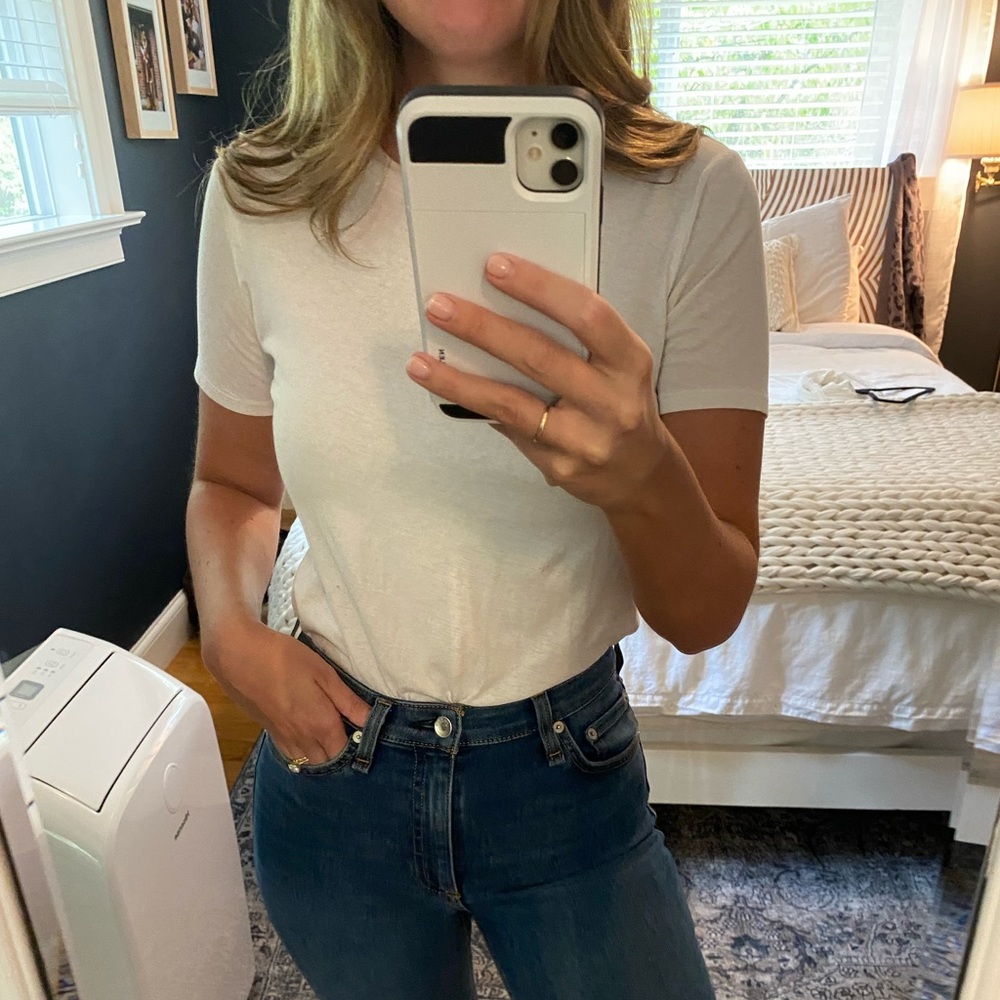 Free people white bodysuit, XS